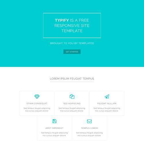 Typify - Free Responsive HTML and CSS Template